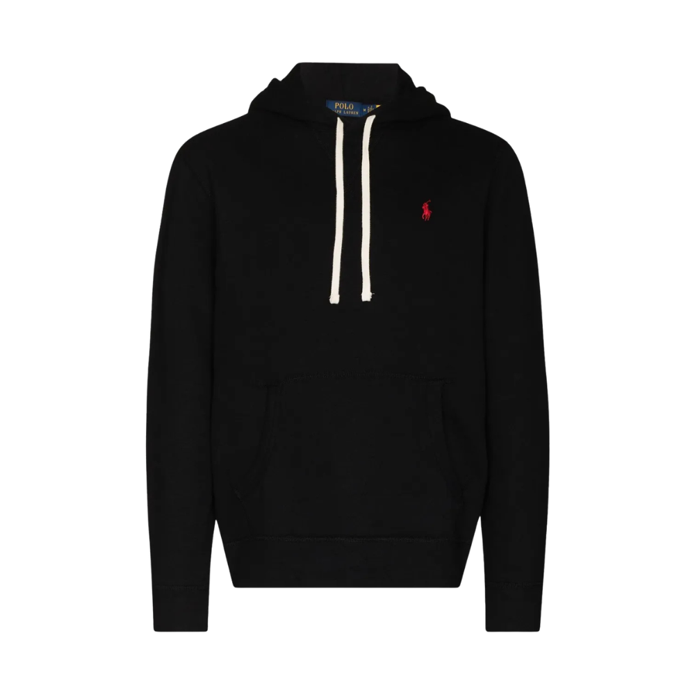 Moletom Ralph Lauren Capuz Preto Pony Vermelho — foto 1