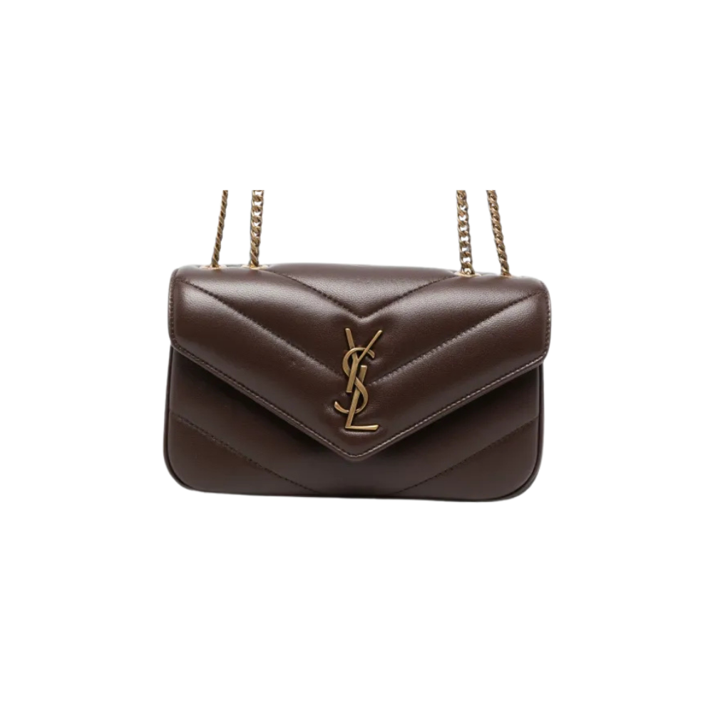 Bolsa Yves Saint Laurent transversal Loulou mini matelassê de couro — foto 1