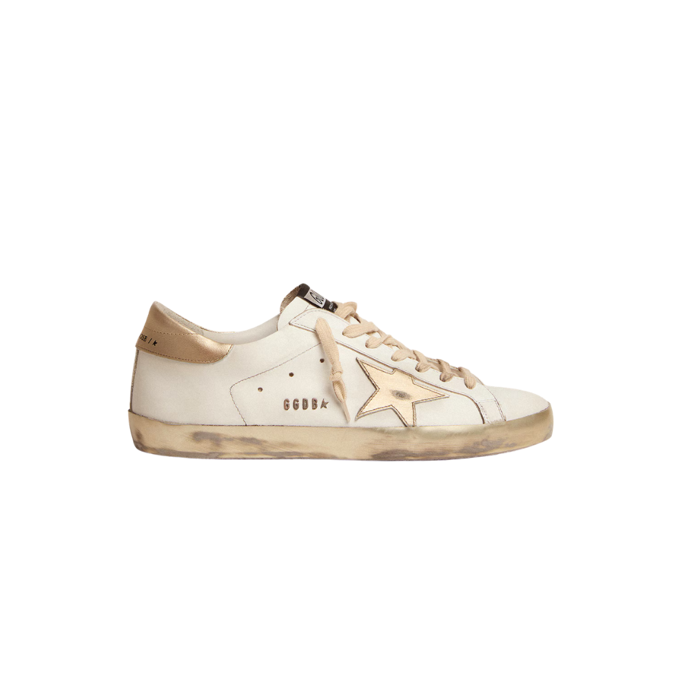 Tênis Golden Goose Super-Star talão dourado — foto 1