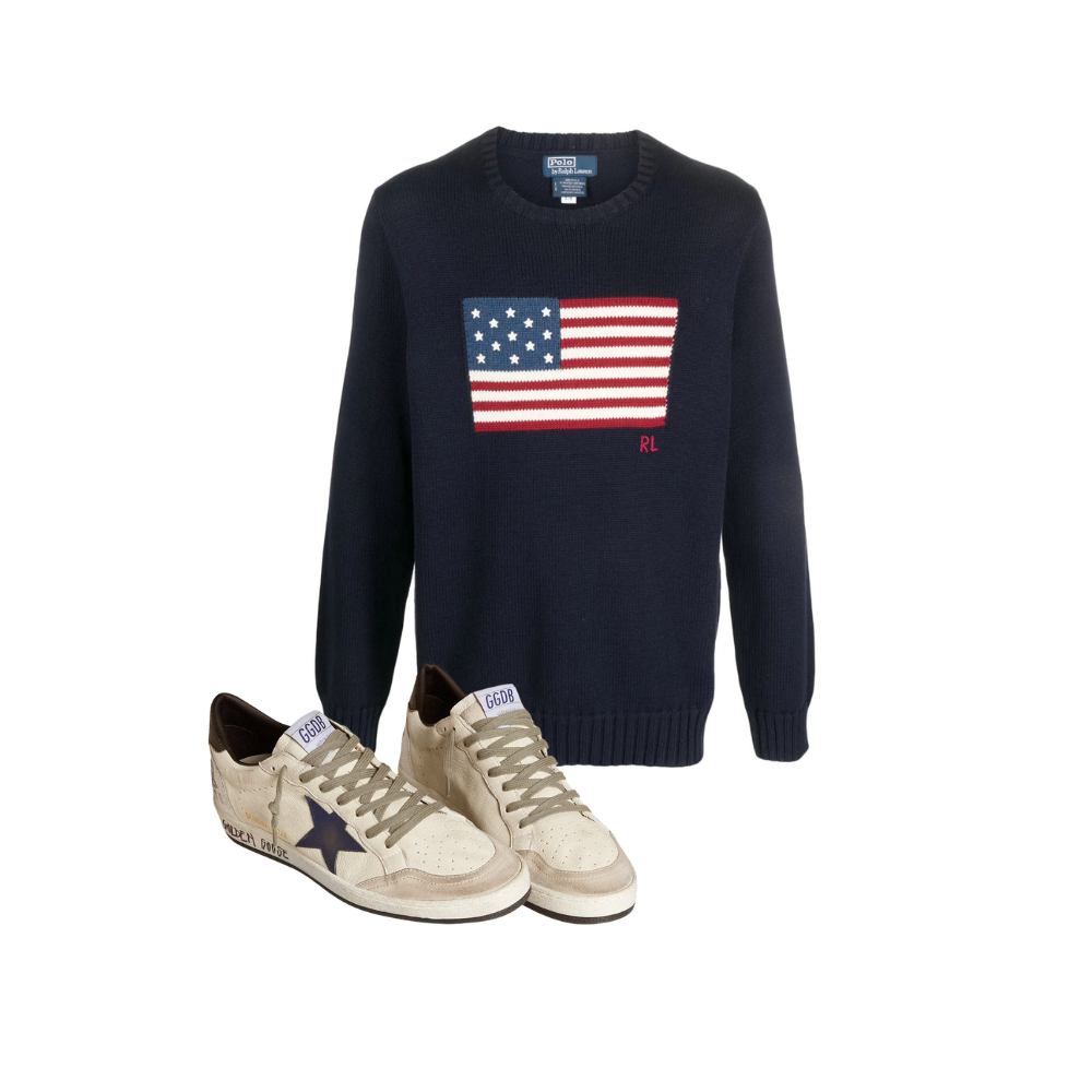 KIT Suéter USA Ralph Lauren + Golden Goose Ball Star — foto 1
