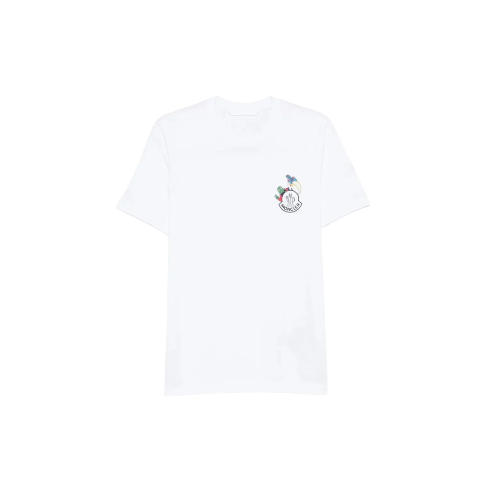 Camiseta Moncler Icons Logo Branca — foto 1