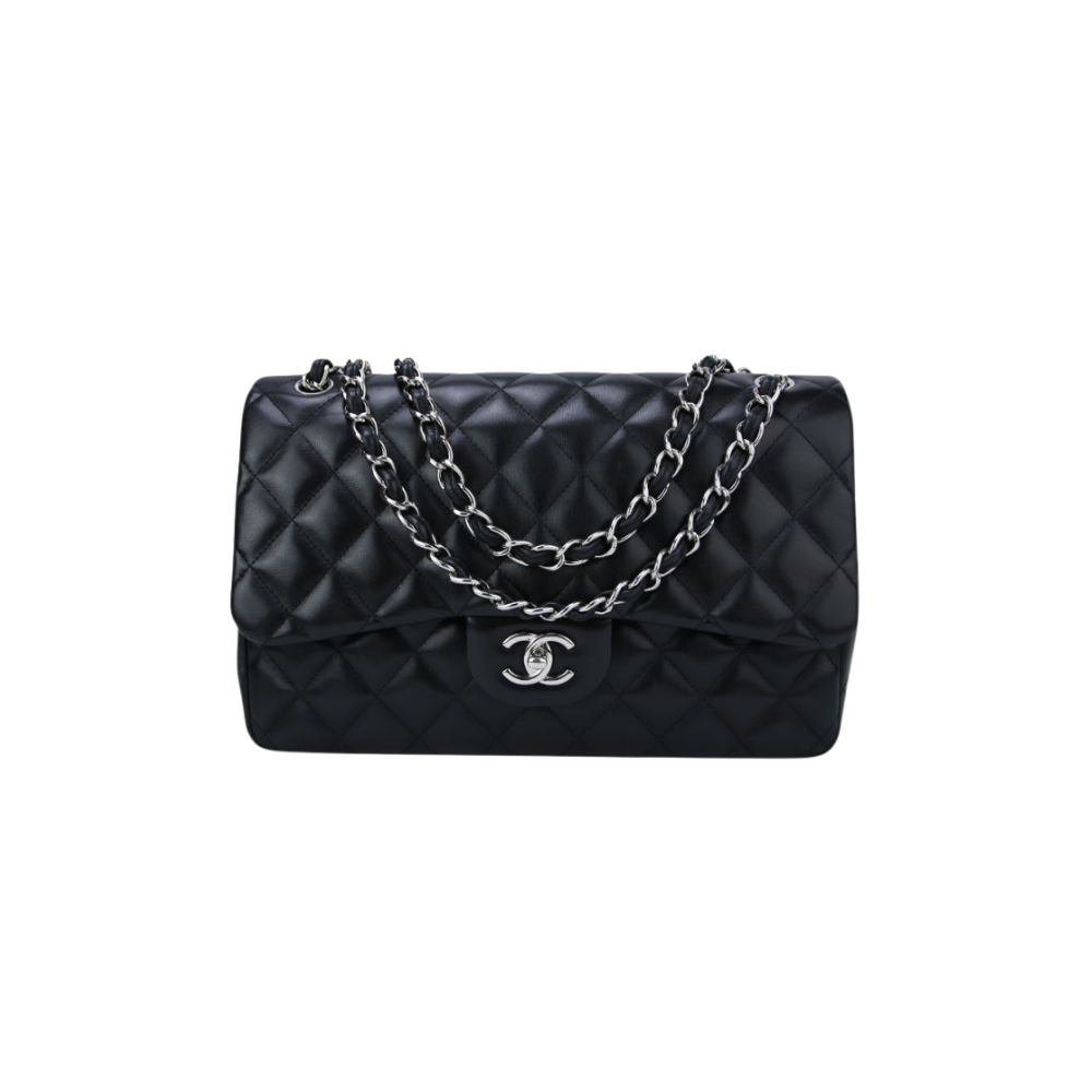 Bolsa Chanel Double Flap Couro Preta — foto 1